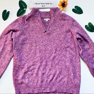 Soft Purple Croft&Barrow Quarter Zip 💜